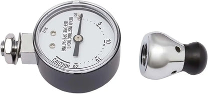 23Qt Pressure Canner with Gauge compatibility with gas stoves for versatile cooking options.