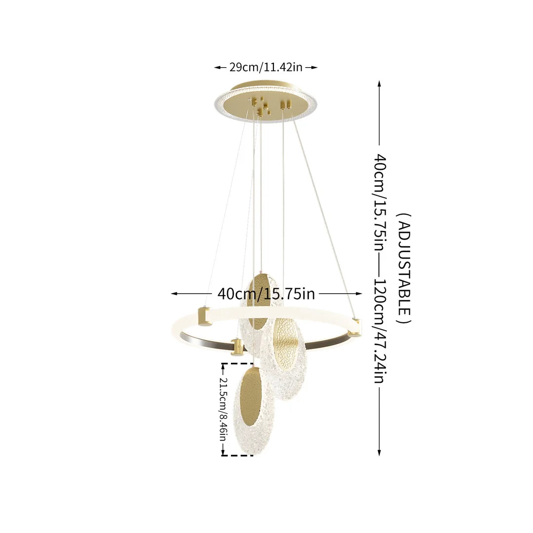 Art Deco LED Chandelier Pendant Lamp
