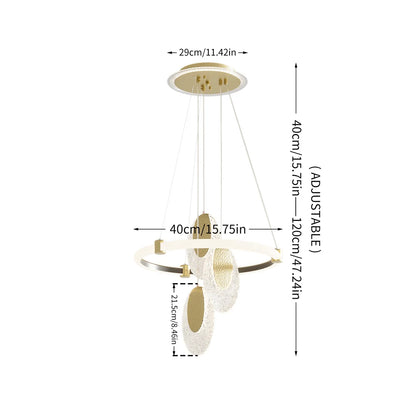 Art Deco LED Chandelier Pendant Lamp