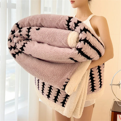 Luxury Thick Plush Reversible Throw Blanket         