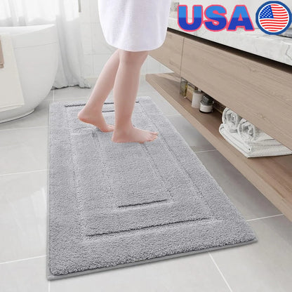 Soft Shaggy Microfiber Bath Rug