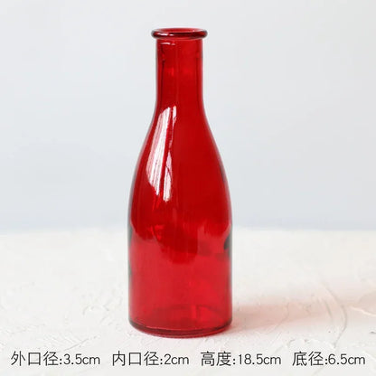 Modern Decorative Small Fresh Flower Glass Tabletop Vases