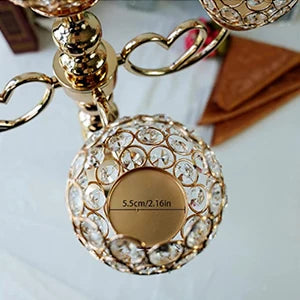 5~Arm Gold Heart Candelabrum