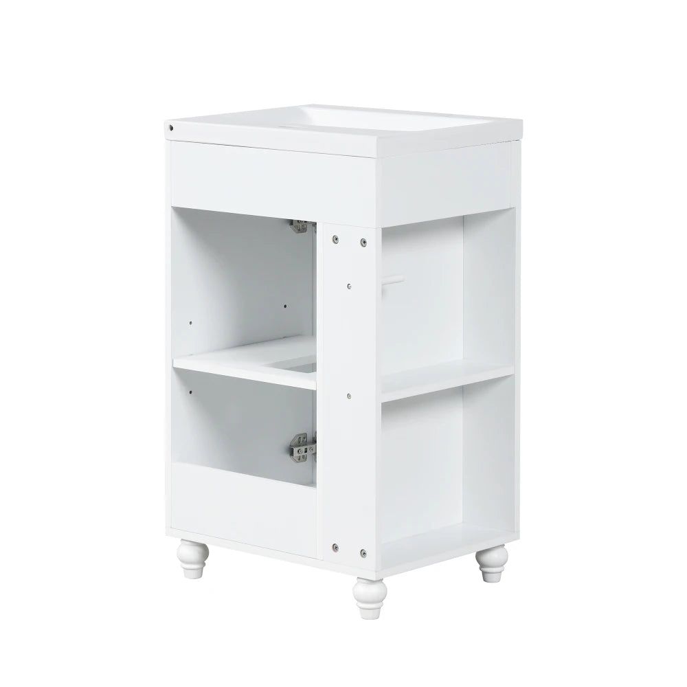 Modern 20" Freestanding Bathroom Vanity w/Drop-in Sink