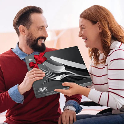 Luxury 20 Piece 18/10 Stainless Steel Fine Silverware Set(Service For 4)