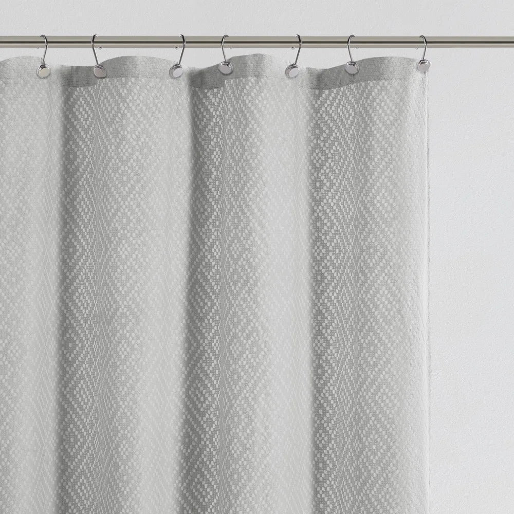 OEKO-TEX Certified Quilted Pattern Shower Curtain