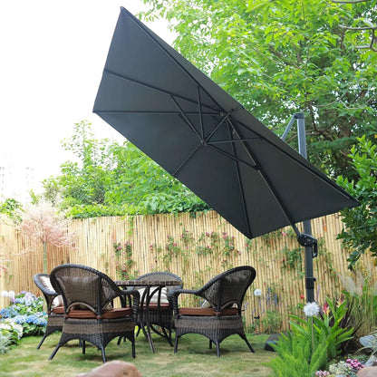 Outdoor All Aluminum Square Cantilever Umbrella