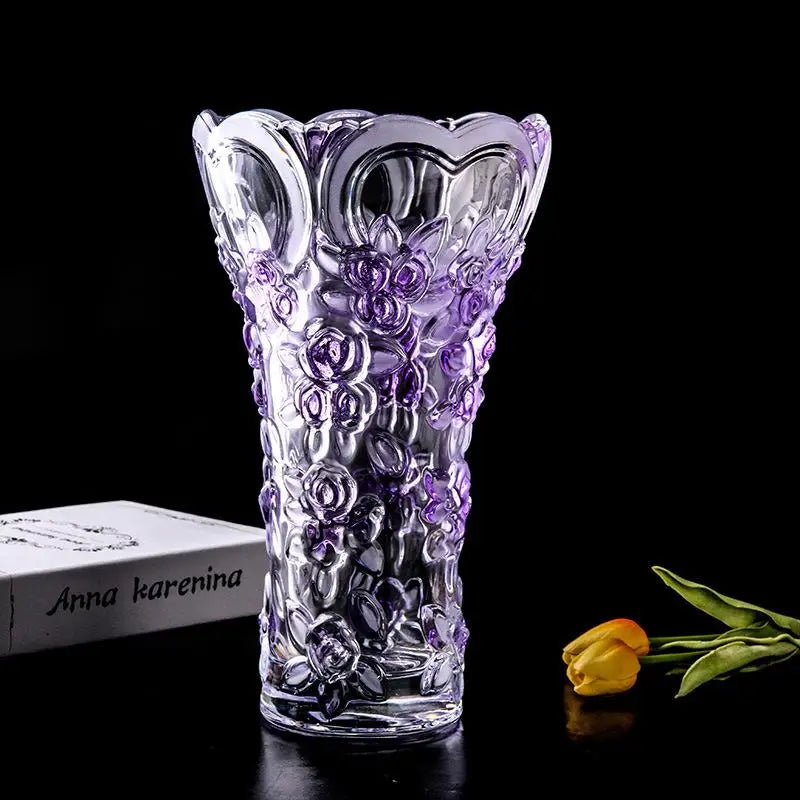 Modern/European Style Decorative Crystal Glass Flower Vase 
