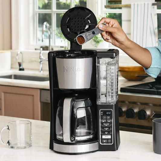 12-Cup Programmable Black Coffee Maker