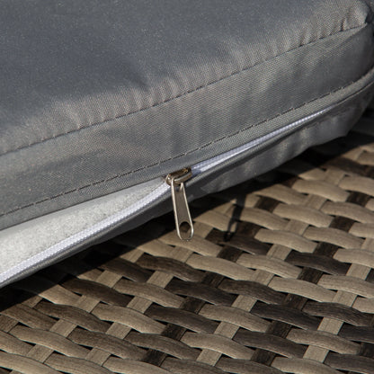 4-Piece Dark Grey Outdoor Convertible Daybed