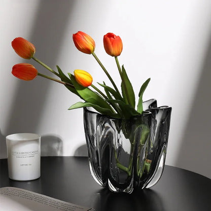 Creative & Simple Transparent Glass  Vases for Floral Decorations