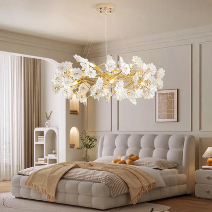Elegant Gold Luxury Crystal Chandelier installation process, featuring easy setup instructions, a beautiful gold crystal chandelier transforming your space.