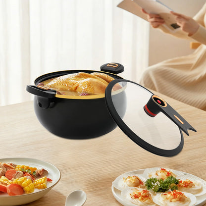 Non-Stick 8L Round Micro Pressure Cooker 