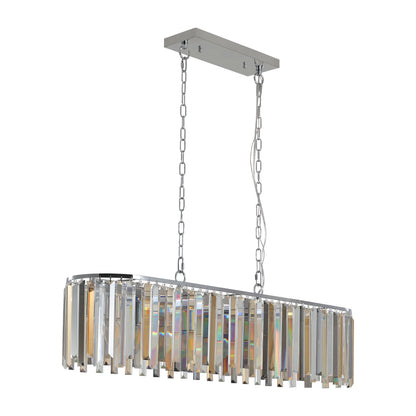 Luxurious Oval Crystal Ceiling Chandelier
