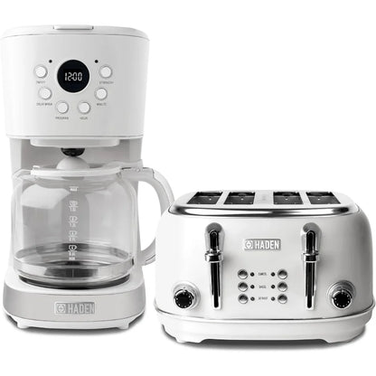 Elegant Design 12 Cup Coffee Maker & 4-Slice Toaster