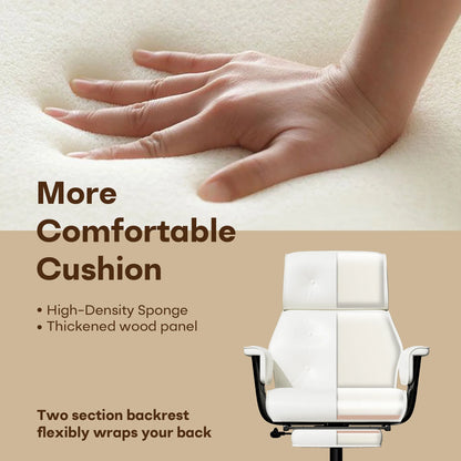 Executive Big & Tall Reclining Office Chair w/Footrest