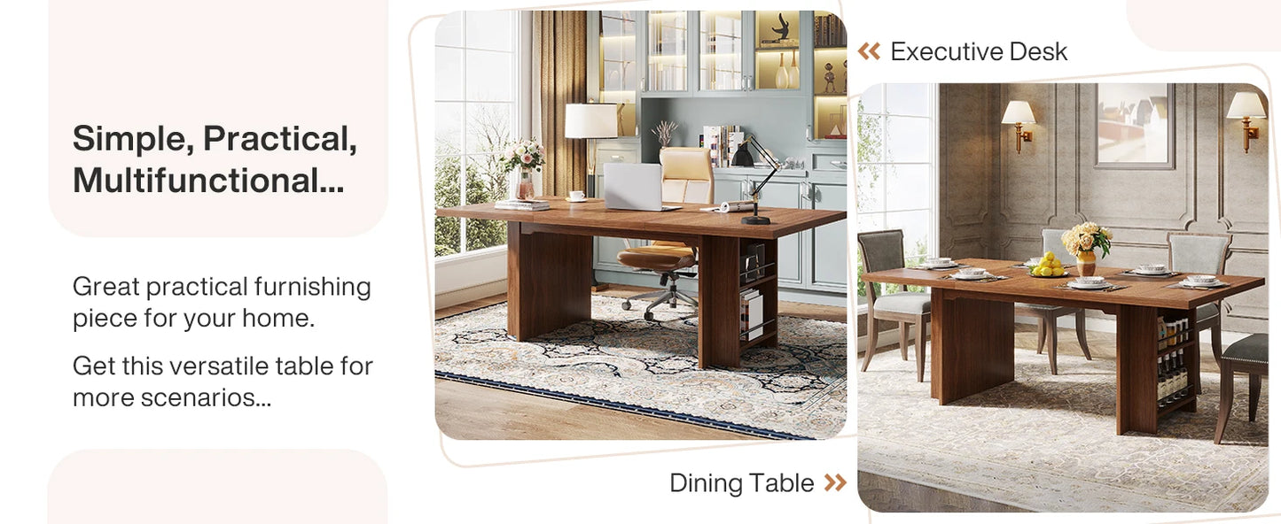 Simple & Practial Large Modern Executive Desk/Dining Table
