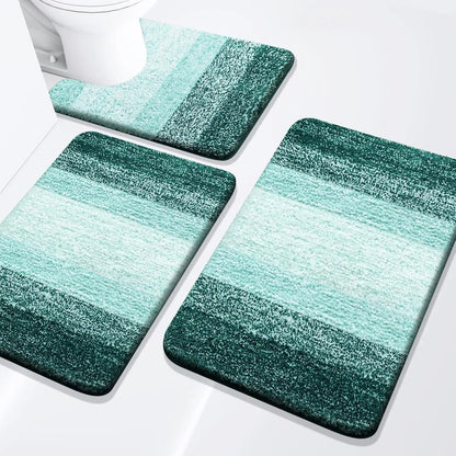 Extra Soft & Absorbent Bathroom Rugs~ 3 Piece Set