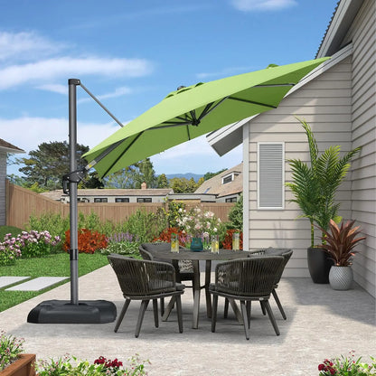 Outdoor All Aluminum Square Cantilever Umbrella