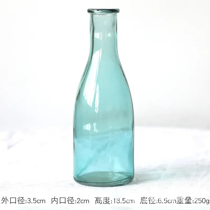 Modern Decorative Small Fresh Flower Glass Tabletop Vases