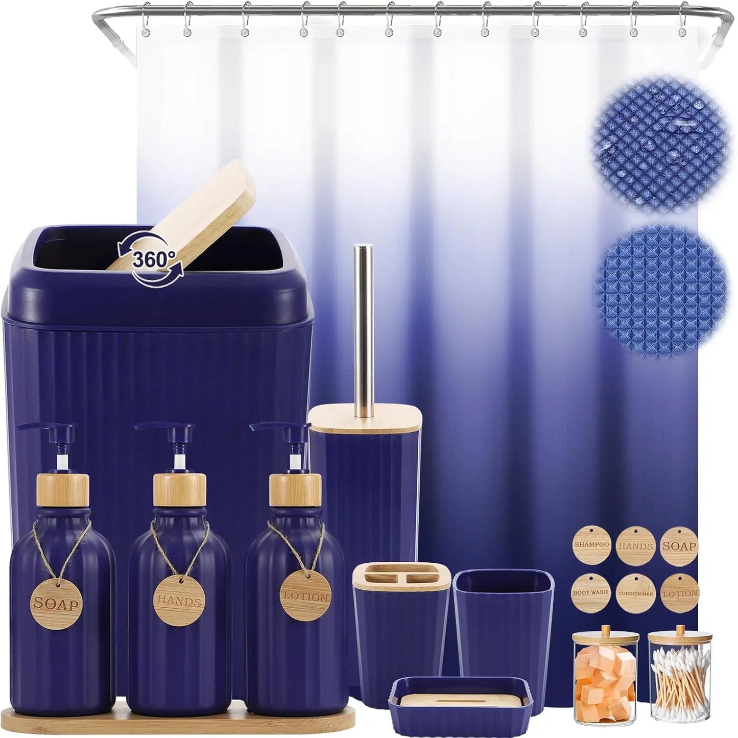 Modern 20-Piece Bathroom Accessory Set