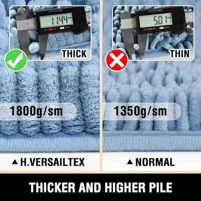 Luxury Chenille Shag Bath Mats