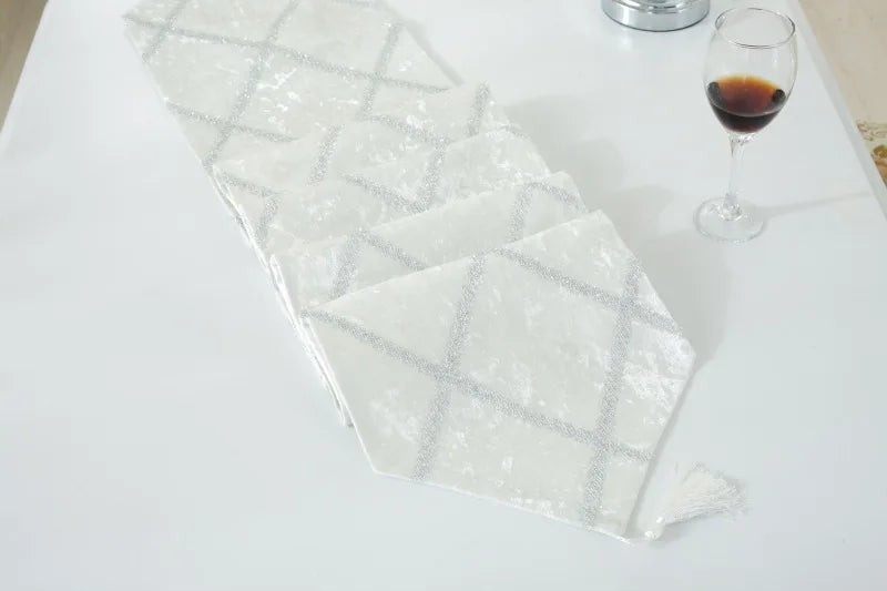 Long Strip Table Runner in various colors - Displaying options for this stylish long table runner.