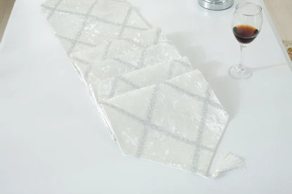 Long Strip Table Runner in various colors - Displaying options for this stylish long table runner.