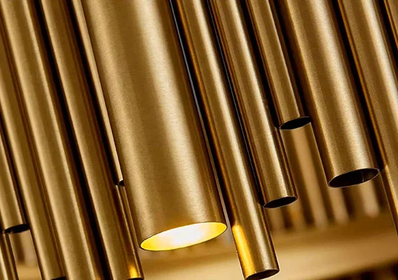 Modern Simple Gold Pendant LED Chandelier