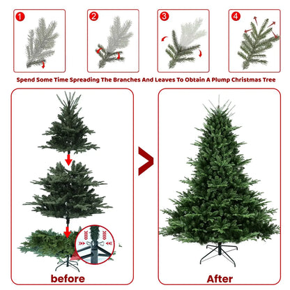 Pre-Lit Lifelike 7.5' Fir Christmas Tree