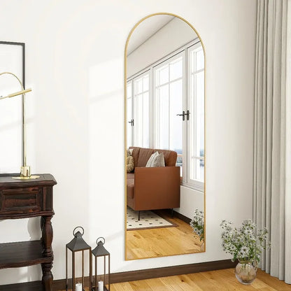 Arched-Top Full Size Freestanding Mirror
