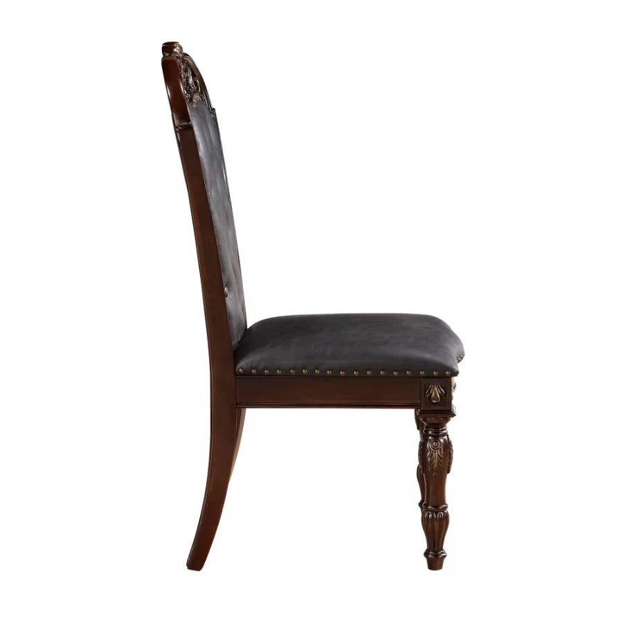 Elegant & Formal Upholstered Button Tufted Dining Chair/Set of 2