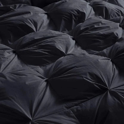 Luxurious All-season Premium Down Feather King  Black Bedding Set
