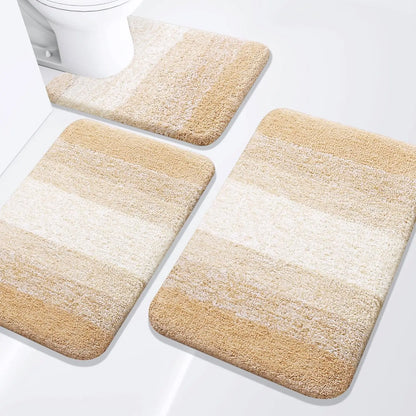 Extra Soft & Absorbent Bathroom Rugs~ 3 Piece Set
