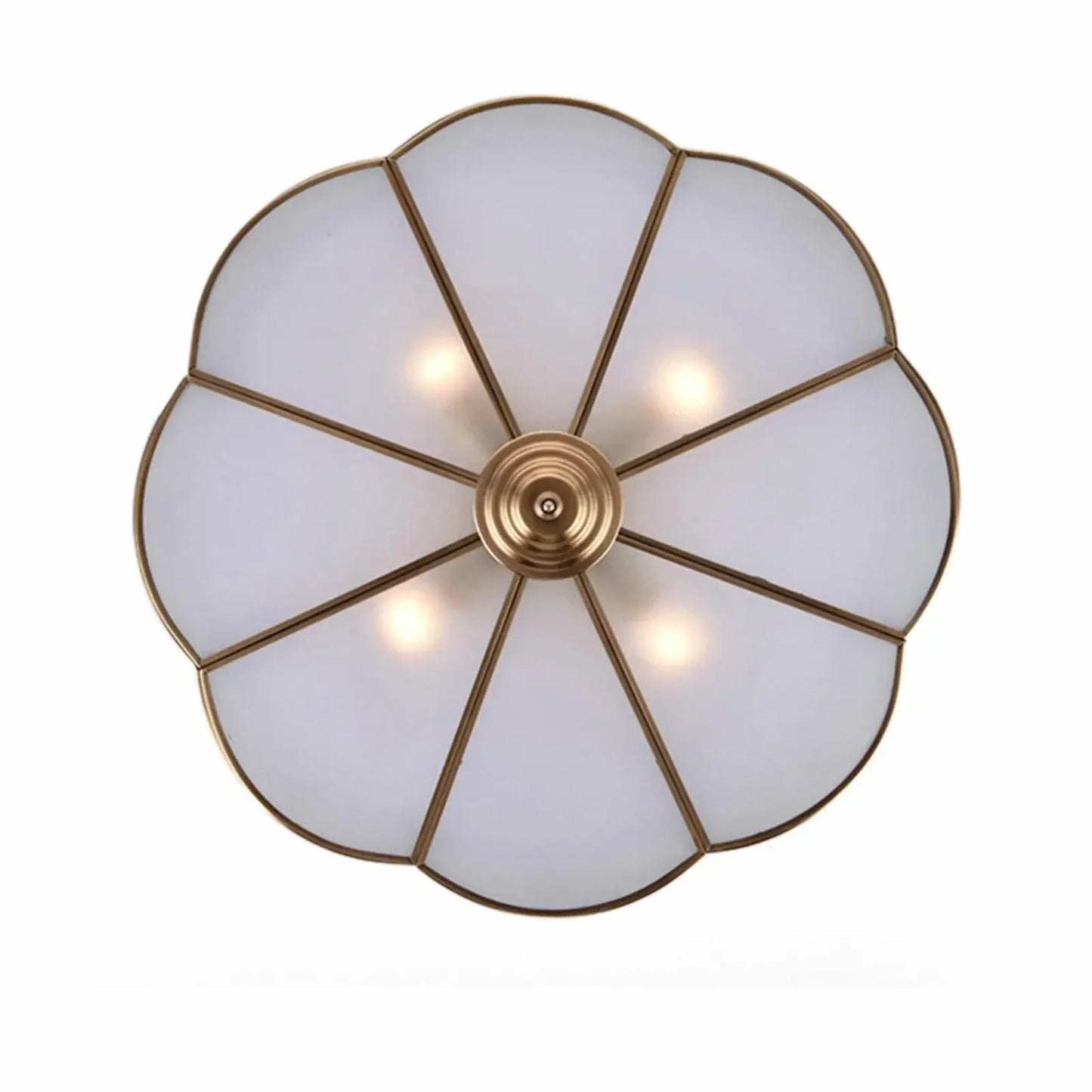 Luxury Hanging Pendant Chandelier w/Handmade Glass Lampshade