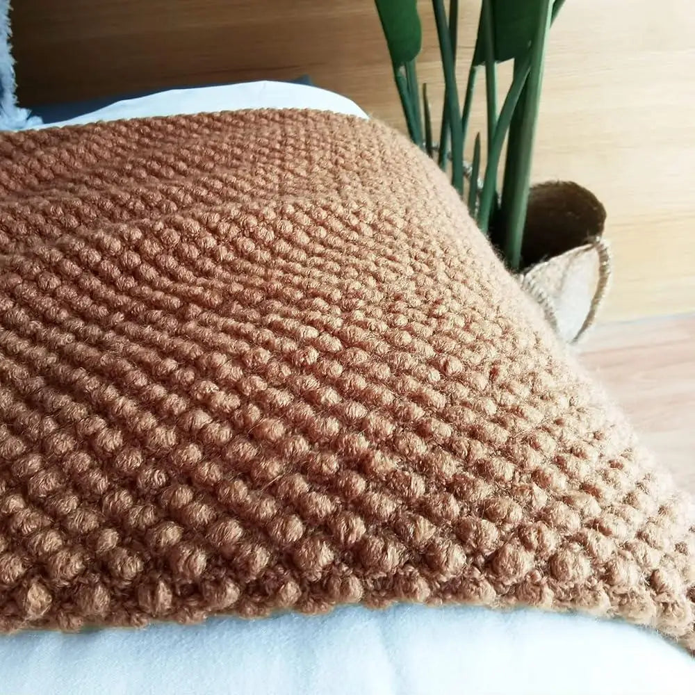 Lightweight Knitted Throw Blanket