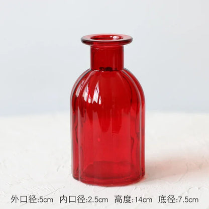 Modern Decorative Small Fresh Flower Glass Tabletop Vases