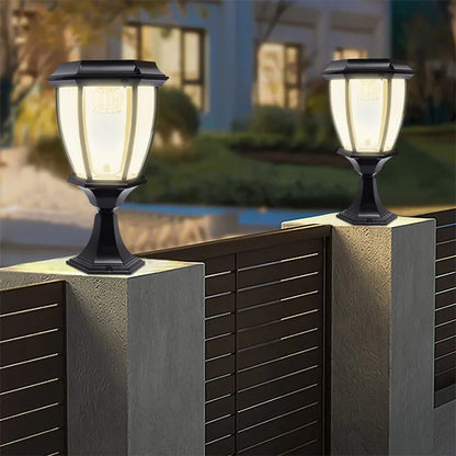 Victoria Modern Outdoor Solar Powered Pillar Light