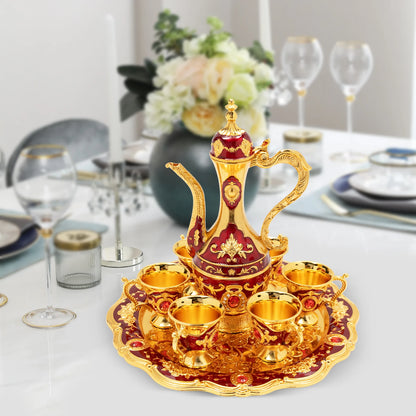 Classic Antique Style Turkish Tea Set w/Elegant Shape