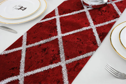 Long Strip Table Runner rolled up - Easy storage solution for your long table runner.