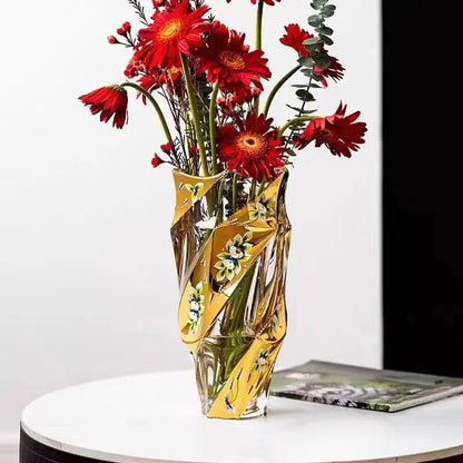 Upscale Thickened Crystal Glass Flower Vase