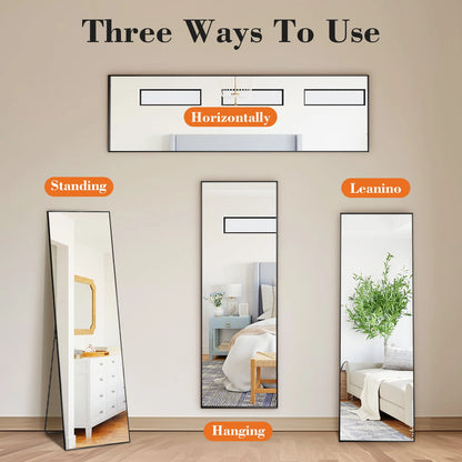 Simple & Modern 64" Tall Full Body Wall Mirror