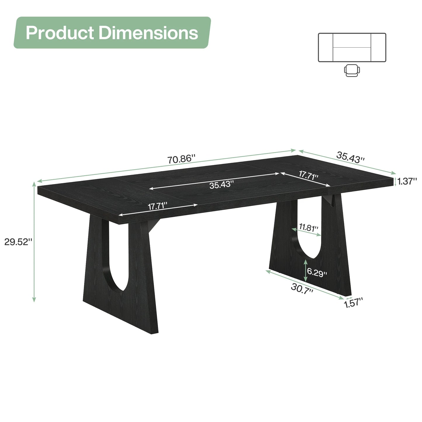 Modern Simple Style Executive Large Computer Desk