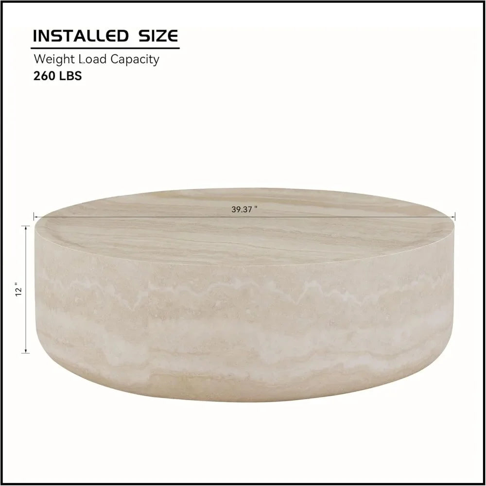 Elegant & Luxurious Round Center Cocktail Table