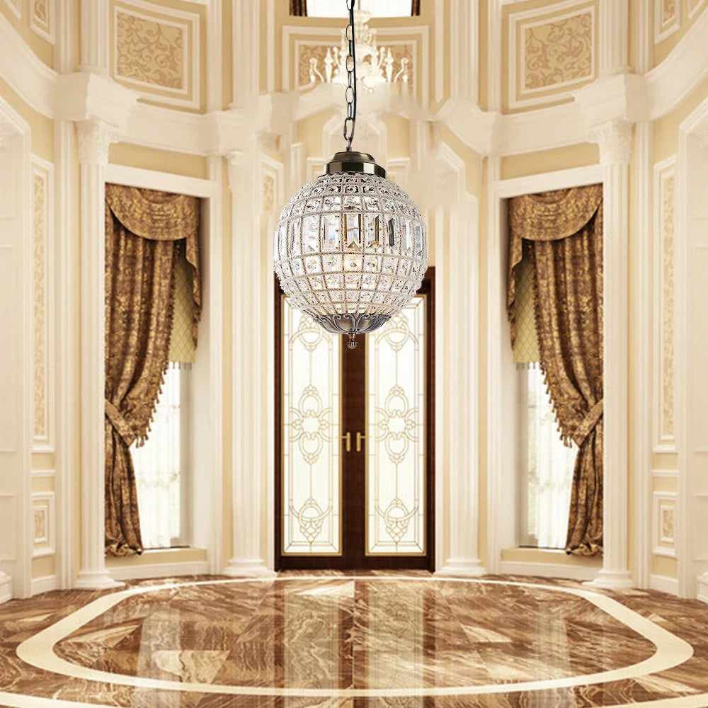 Luxurious Vintage Royal Empire Ball Crystal Chandelier - Breathtaking vintage crystal chandelier showcasing intricate glass detailing.