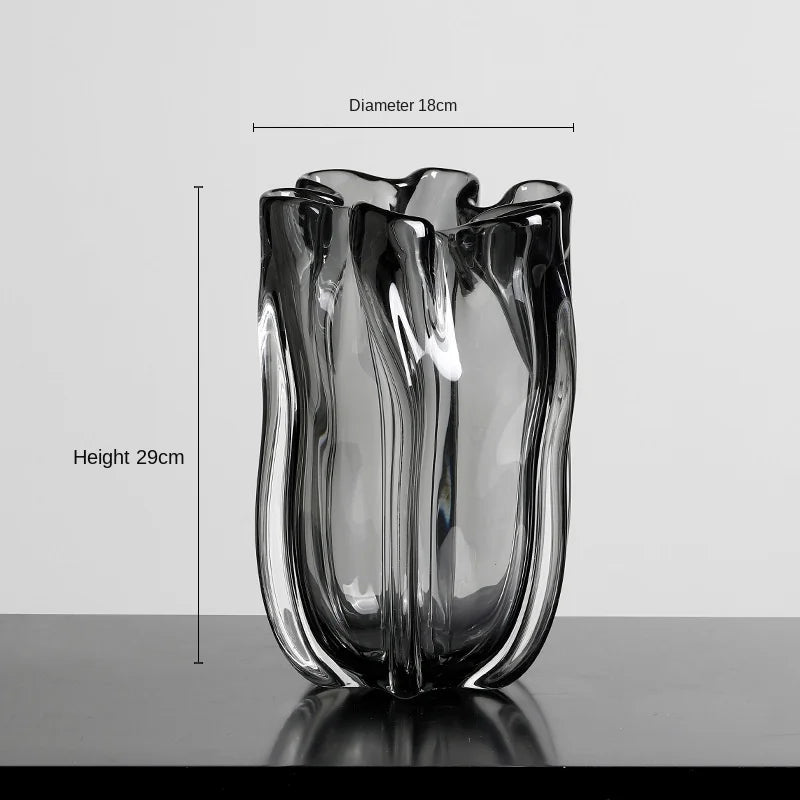 Creative & Simple Transparent Glass  Vases for Floral Decorations