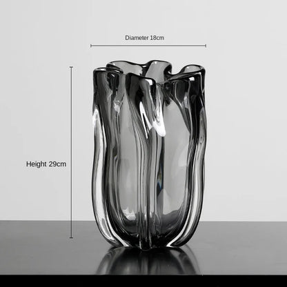 Creative & Simple Transparent Glass  Vases for Floral Decorations