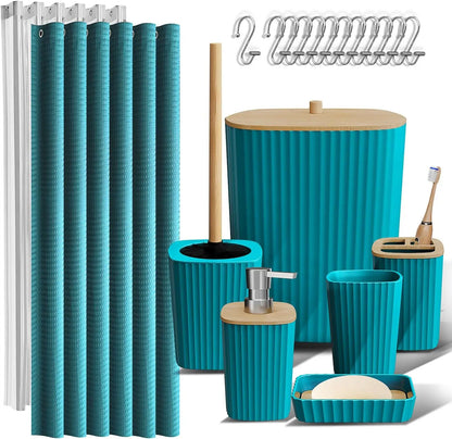 22 Piece Bathroom Accessories Set in 8 Colors