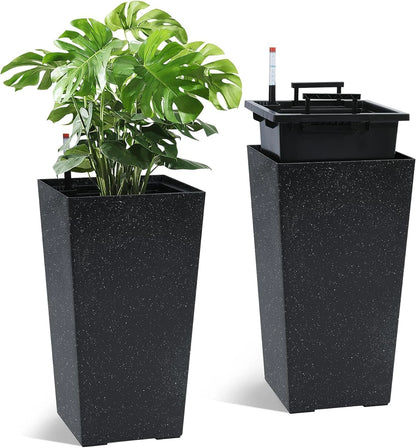 Stylish Tall Indoor/Outdoor Rectangular Planters(Set of 2)