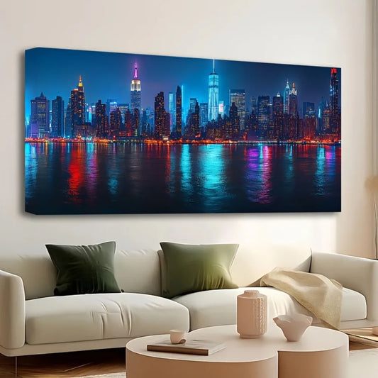 NYC Skyline Canvas Poster Wall Decor
